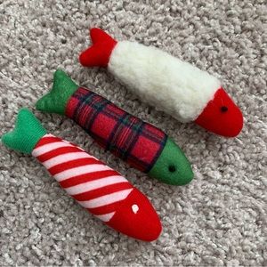 Christmas fish cat toys
